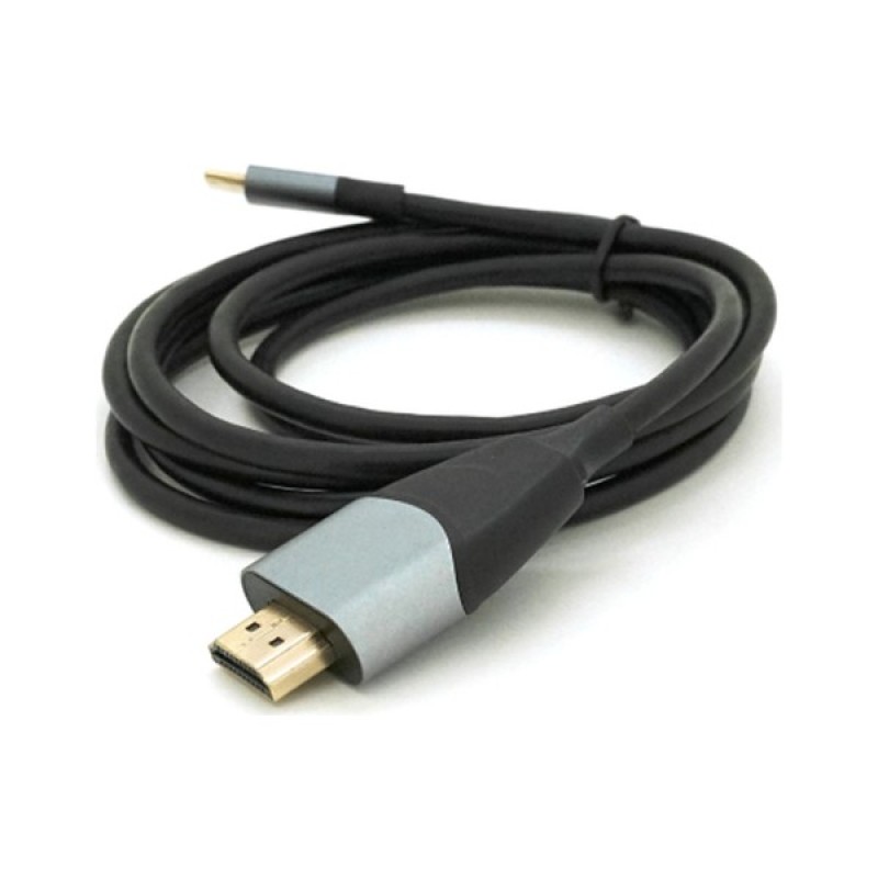 Кабель мультимедійний USB-C to HDMI M 1.8m 4K30Hz black Voltronic (YT-HDMI (M)-Type-C (M))