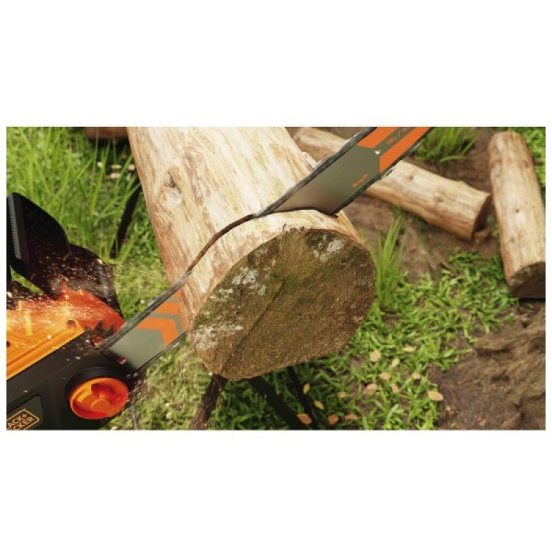 Ланцюгова пила Black&Decker 2.0 кВт, шина 45 см, швидкість 14,50 м/с, ланцюг 3/8' (BECS2245)