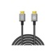 Кабель мультимедійний HDMI to HDMI 5.0m v2.0 black XO (GB017B-HDMI.tranish)
