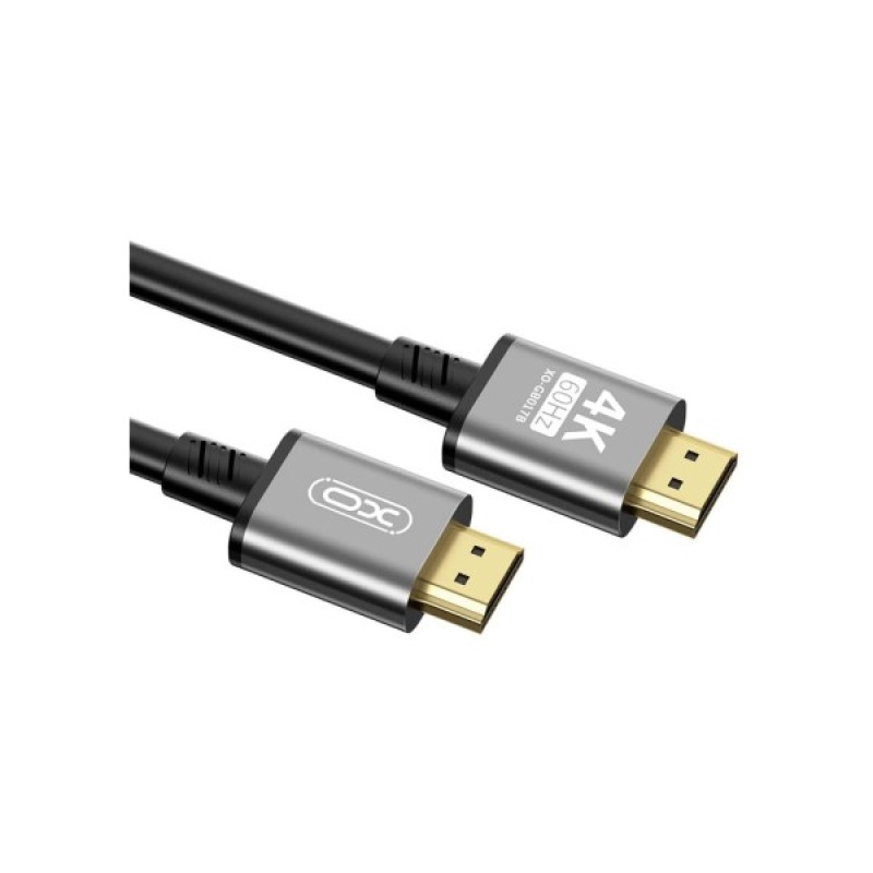 Кабель мультимедійний HDMI to HDMI 5.0m v2.0 black XO (GB017B-HDMI.tranish)