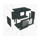 Шафа настінна GEAR 9U 19" 600x450x500 мм, + полка 19", black (GWMSN-9U-600-450)