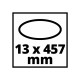 Наждачний папір Einhell стрічка до TE-BF 18 Li та TC-BF 500 E, 13x457 мм, 35 шт (4419817)