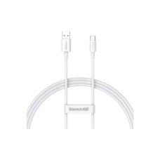 Дата кабель USB 2.0 AM to USB-C 1.0m Superior Fast Charging 60W white Baseus (CAYS000902)
