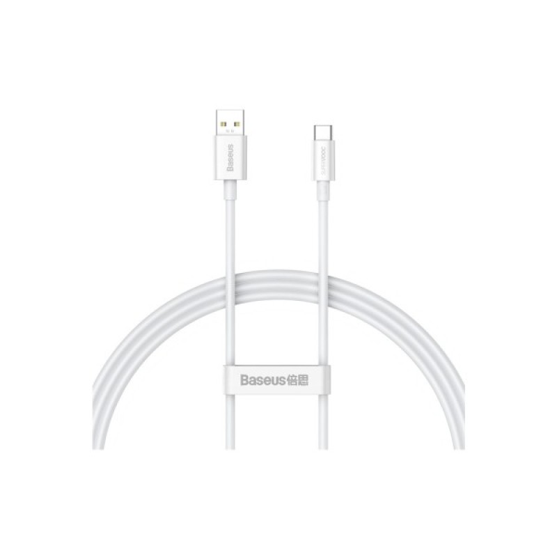 Дата кабель USB 2.0 AM to USB-C 1.0m Superior Fast Charging 60W white Baseus (CAYS000902)
