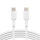 Дата кабель USB-С - USB-С, PVC, 1m, white Belkin (CAB003BT1MWH)
