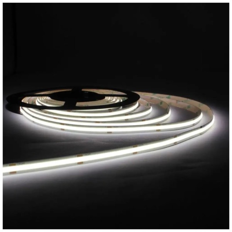 Світлодіодна стрічка LED-STIL 5000K 9 Вт/м COB 480 діодів IP33 24 Вольта 990 lm біле денне світло (UC5-24-480-8-90)