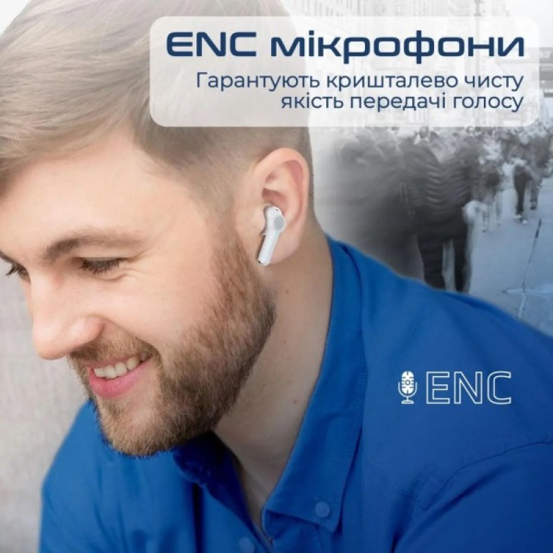 Навушники Promate ProPods White (propods.white)