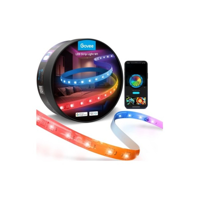 Світлодіодна стрічка Govee H61E1, 5.0m, RGBICW, WI-FI/Bluetooth, white (H61E13D2)