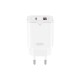 Зарядний пристрій XO L130 USB-C PD30W + USB-A QC3.0 White (L130.white)