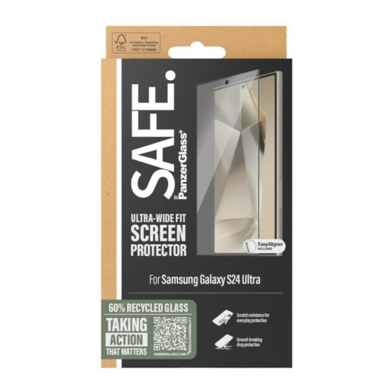 Скло захисне PANZERGLASS Samsung S 2024 Ultra Ultra-Wide Fit w. EasyAligner (PG_SAFE95668)