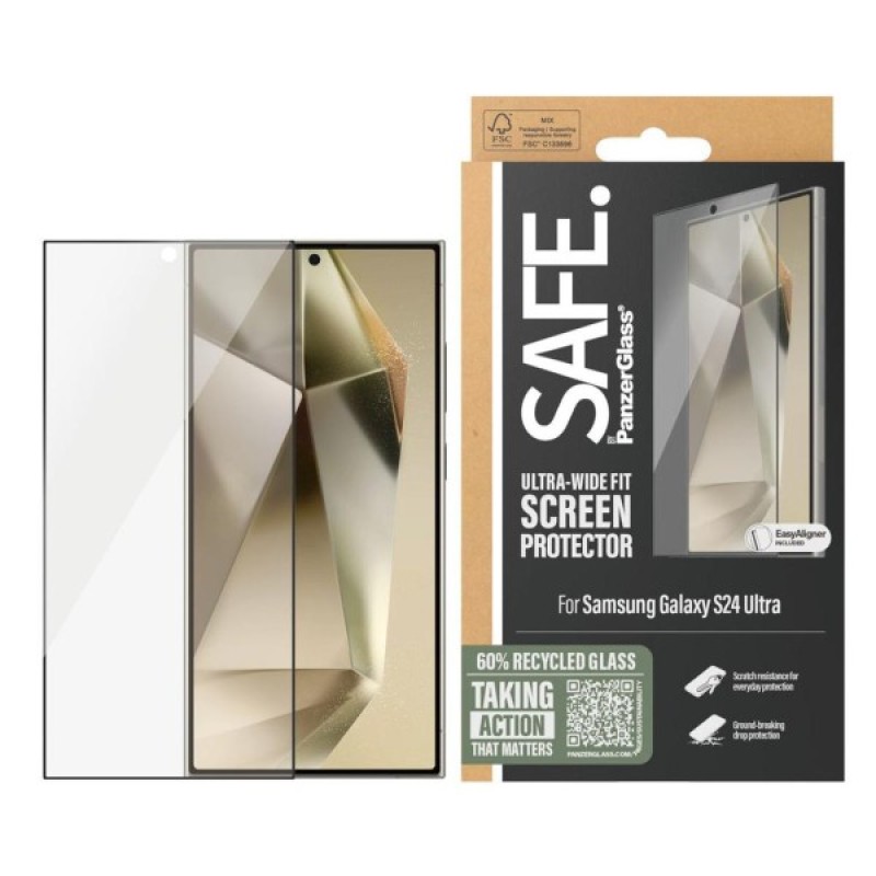 Скло захисне PANZERGLASS Samsung S 2024 Ultra Ultra-Wide Fit w. EasyAligner (PG_SAFE95668)
