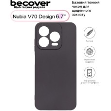 Чохол до мобільного телефона BeCover Nubia V70 Design Black (713562)