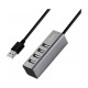 Концентратор HOCO USB 2.0 to 4xUSB Line machine HB1 Tarnish (6957531038139)