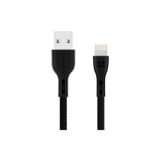 Дата кабель USB 2.0 AM to Lightning 1.2m 2A PowerBeam-i black Promate (powerbeam-i.black)