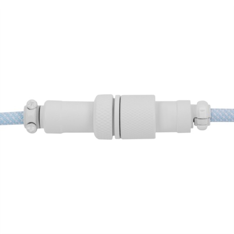 Дата кабель USB-C + USB A to USB-C 1.36m Coiled Aviator blue Keychron (CAB19_KEYCHRON)