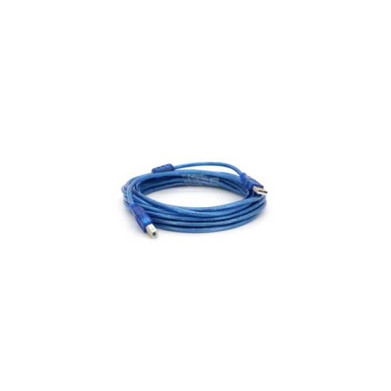 Кабель для принтера USB 2.0 AM/BM 5.0m ferrite blue Ritar (YT-AM/BM-5.0TBL)