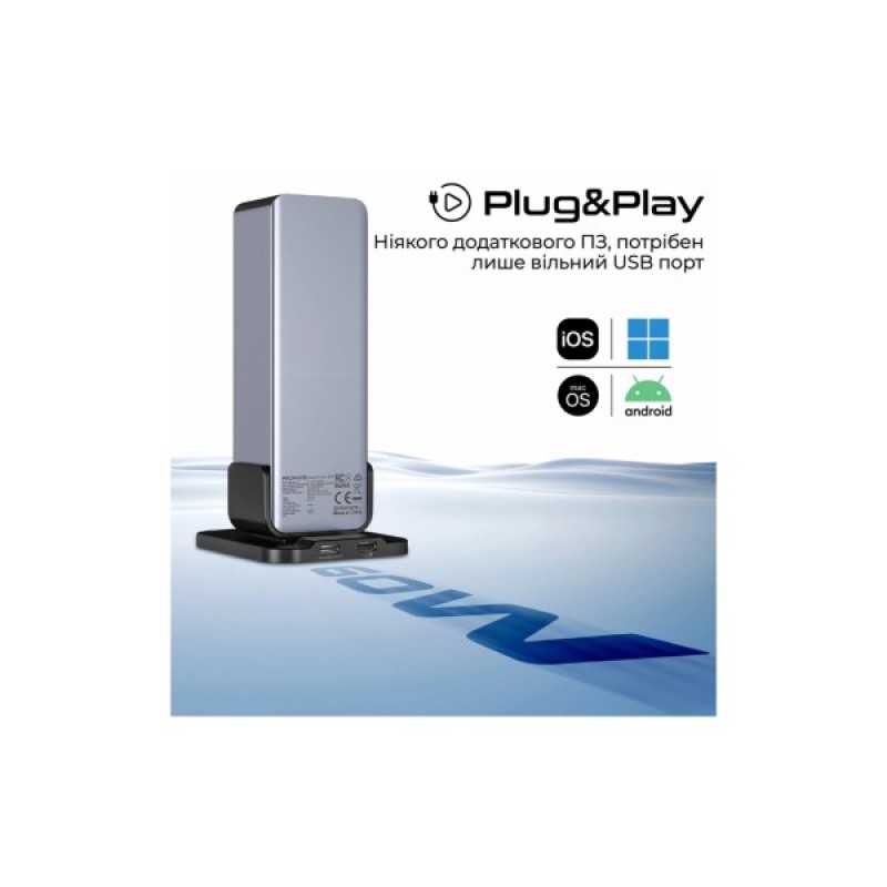 Концентратор Promate USB-C 14-in-1 Promate gegatower-60w (gegatower-60w)