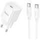 Зарядний пристрій HOCO C146A Charm USB-C PD20W + cable USB-C to USB-C White (6942007630269)