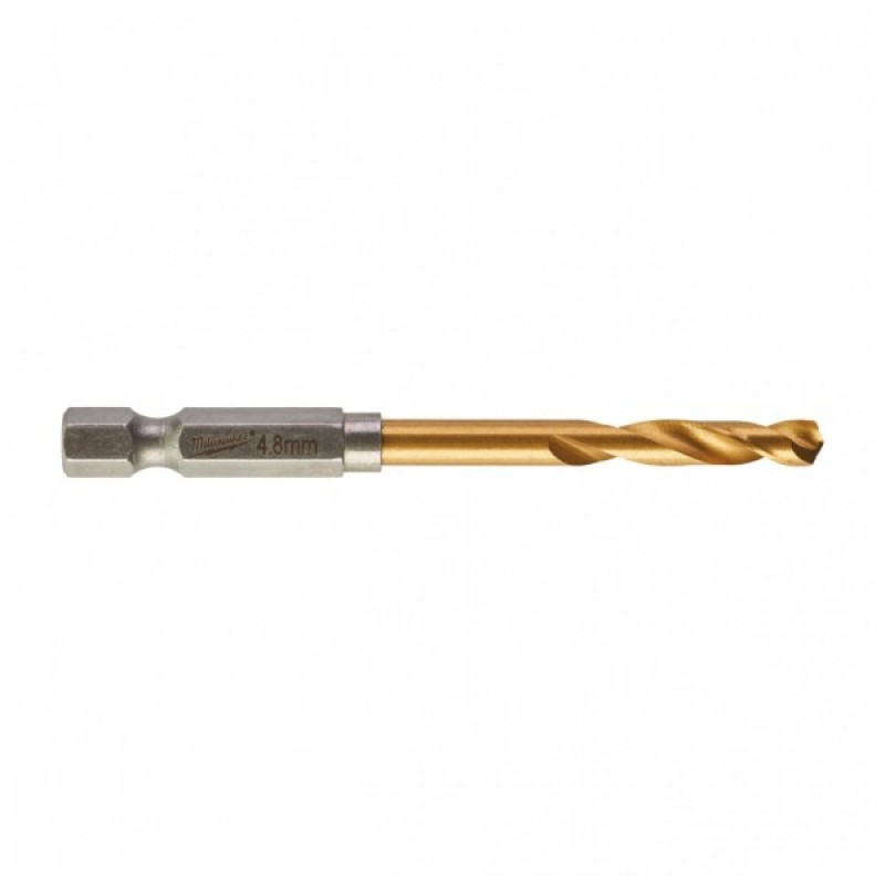 Свердло Milwaukee по металу RedHEX HSS-G TiN, 4,8мм (48894711)