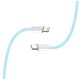 Дата кабель USB-C to Lightning 1.0m 27W blue ColorWay (CW-CBPDCL061-BL)