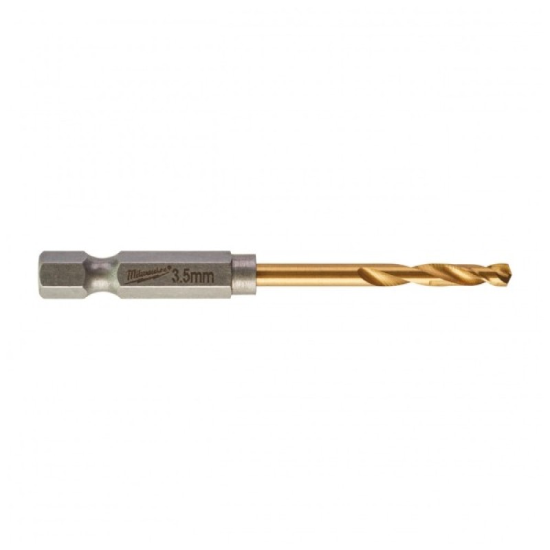 Свердло Milwaukee по металу RedHEX HSS-G TiN, 3,5 мм (2шт) (48894707)