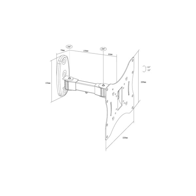 Кронштейн X-Digital STEEL SA225 Black