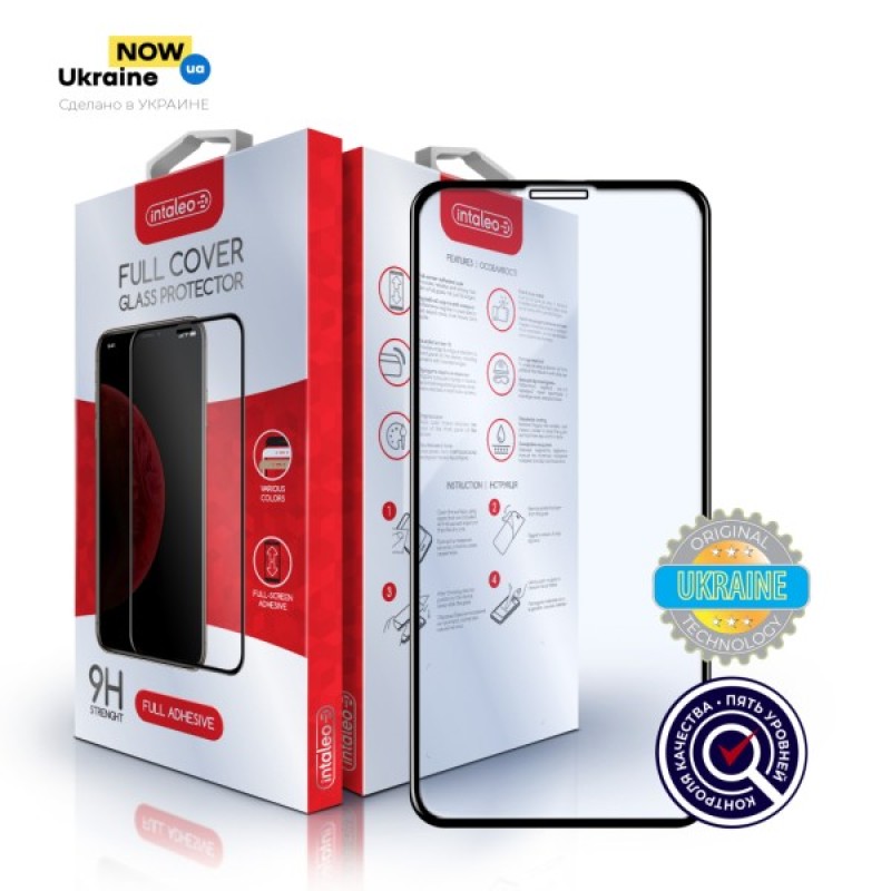 Скло захисне Intaleo Full Glue Apple iPhone 11 Pro Max Black (1283126496325)