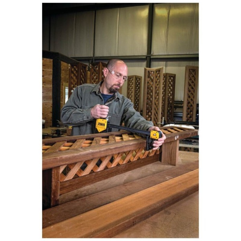 Струбцина DeWALT "XL" тригерна (швидкозатискна), 600 мм, тиск 270 кг. (DWHT0-83186)