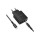 Зарядний пристрій BOROFONE BA98A Ilustre 2xUSB-C + 1xUSB-A PD30W digital display + cable USB-C to Lightning Black (6941991120527)