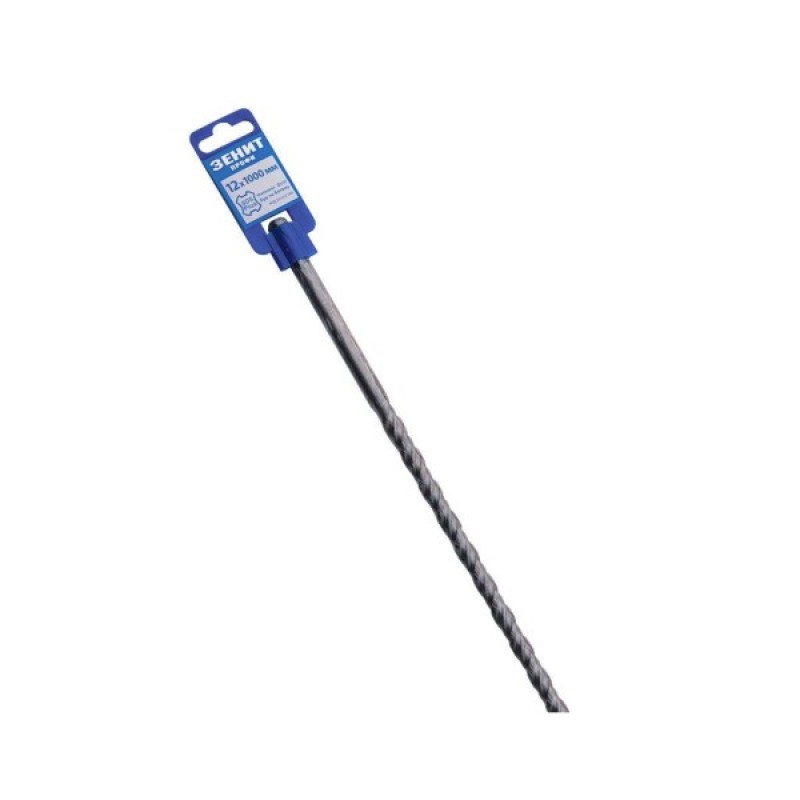 Бур Зеніт "ПРОФІ" SDS-Plus 12х1000 мм, спіраль 4S (20012000)