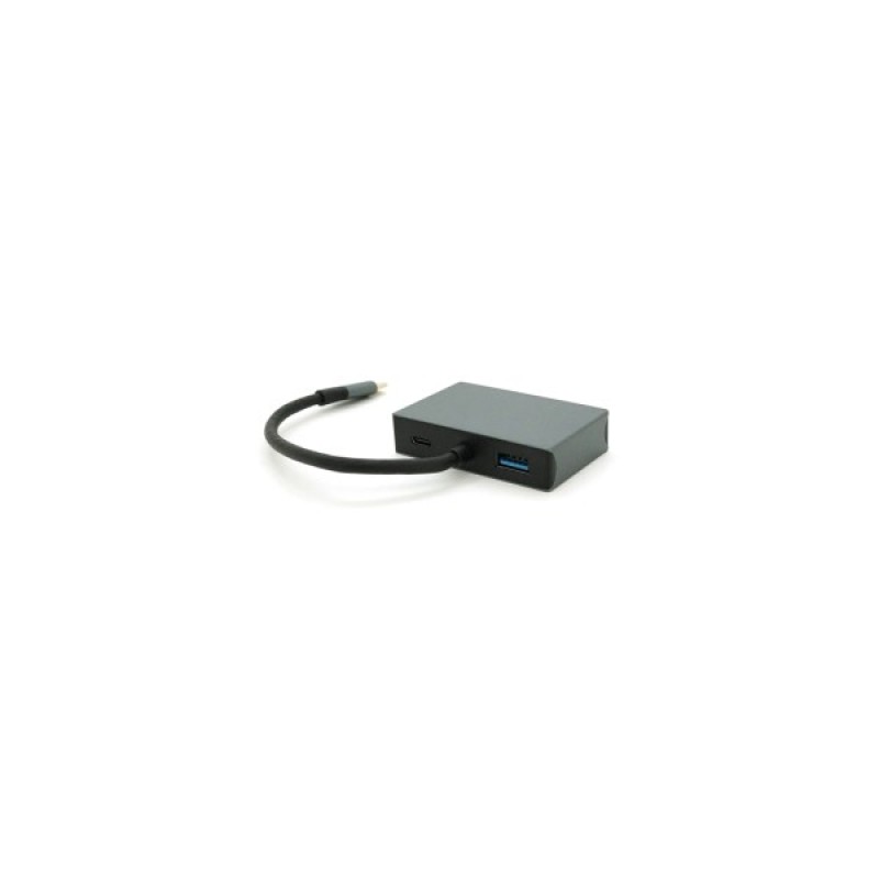 Концентратор Voltronic USB-C 4-in-1 USB 3.0 + USB-C + HDMI + VGA 0.23m silver (YT-HTC4in1)