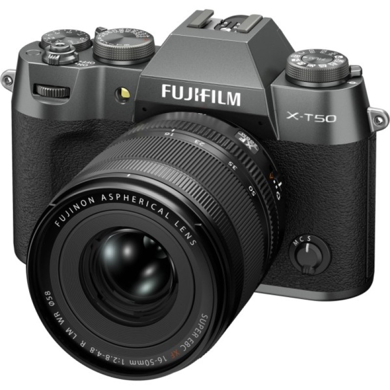 Цифровий фотоапарат Fujifilm X-T50 + XF16-50mmF2.8-4.8 R LM WR Kit Charcoal silver (16828650)