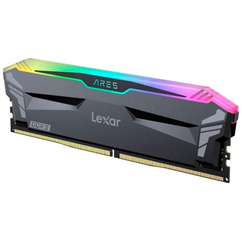 Модуль пам'яті для комп'ютера DDR5 32GB (2x16GB) 6000 MHz Ares RGB Black Lexar (LD5BU016G-R6000GDLA)