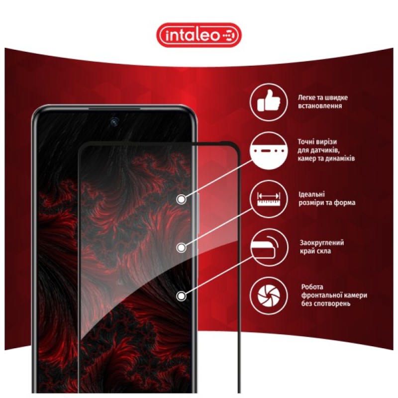 Скло захисне Intaleo Full Glue Infinix Hot 40 Black (1283126589195)