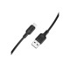 Дата кабель USB 2.0 AM to Micro 5P 2.0m Lenny silicone BX113 black BOROFONE (6941991115493)