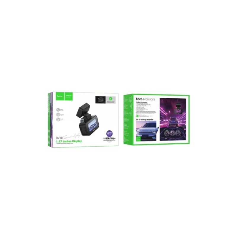 Відеореєстратор HOCO DV10 mini screen dashcam Black (6942007638630)