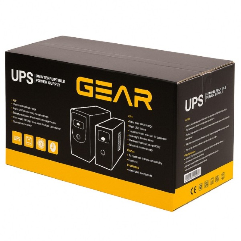 Пристрій безперебійного живлення GEAR GU-2000PLCD