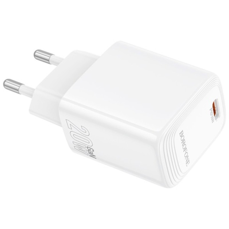 Зарядний пристрій BOROFONE BN26 Fuente USB-C PD20W White (6941991120237)