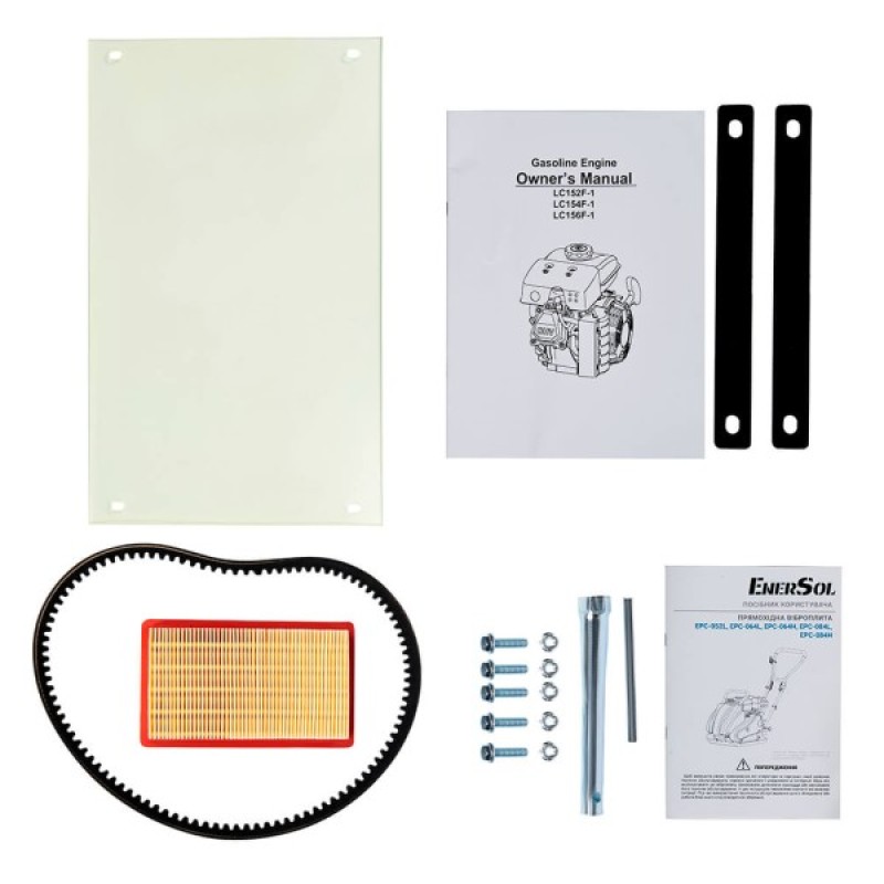 Віброплита Enersol прямохідна, двиг. Loncin LC152F, 1.2 кВт/1.63 к.с., (EPC-052L)