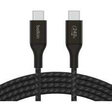 Дата кабель USB-C to USB-C 2.0m 240W Black Belkin (CAB015BT2MBK)