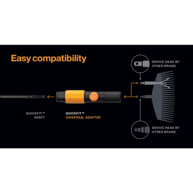 Адаптер для інструменту Fiskars Gardening QuikFit, 17.1 см, 71г (1000617)