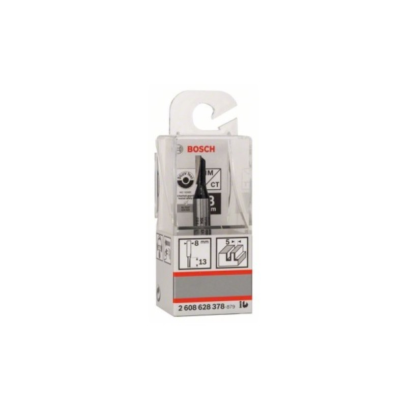 Фреза Bosch Professional пазова з одним лезом, Std, S8, D5, L12.7 (2.608.628.378)