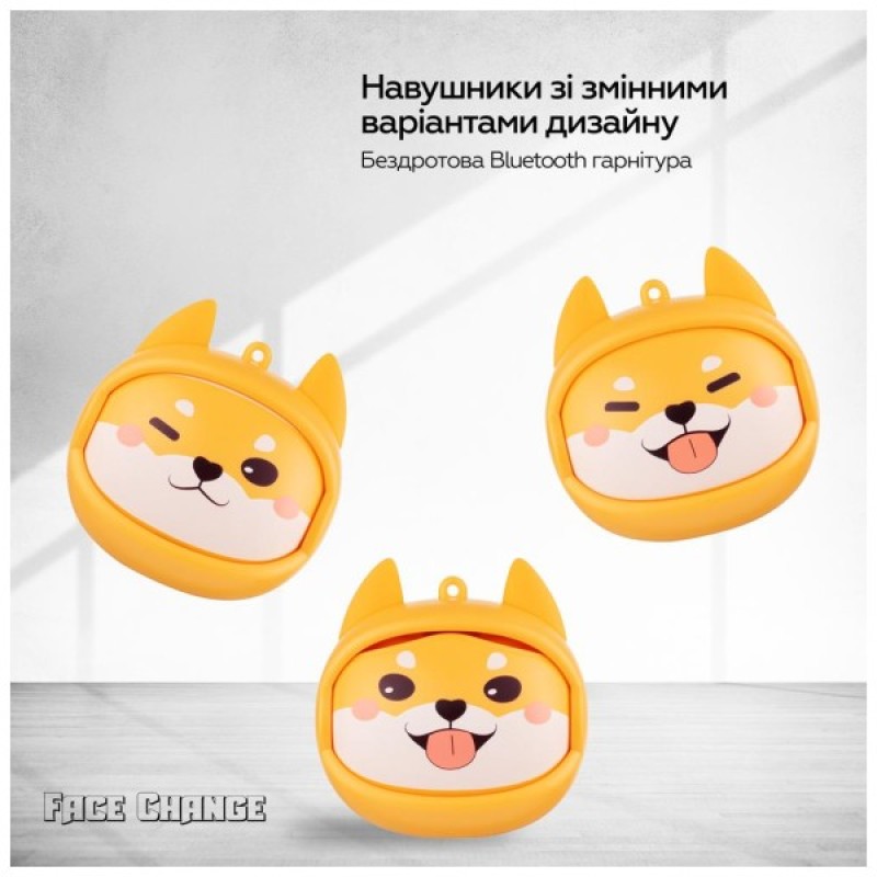 Навушники XoKo G05-face changing TWS Yellow (G05-YEL)
