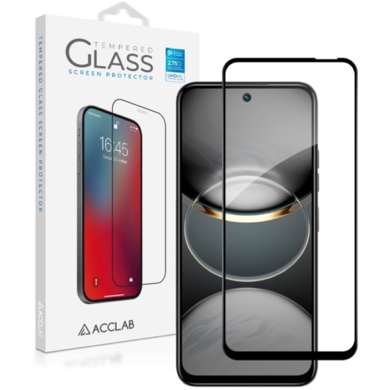 Скло захисне ACCLAB Full Glue Tecno Spark 30C Black (1283126599347)