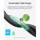Дата кабель USB-C to USB-C 0.9m 240W 20Gbps 4K Video bio-nylon black Anker (A80N1H11)