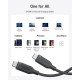 Дата кабель USB-C to USB-C 0.9m 240W 20Gbps 4K Video bio-nylon black Anker (A80N1H11)