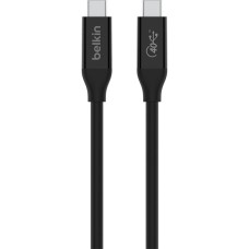 Дата кабель USB-C to USB-C 0.8m USB4 40Gbps 100W Black Belkin (INZ001BT0.8MBK)