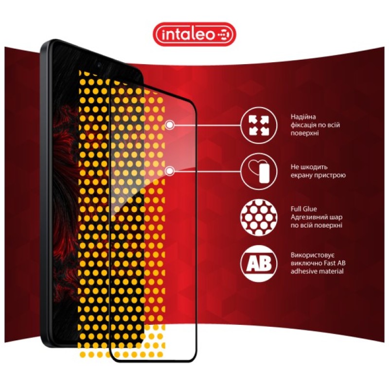 Скло захисне Intaleo Full Glue Xiaomi Redmi Note 14 4G Black (1283126599453)