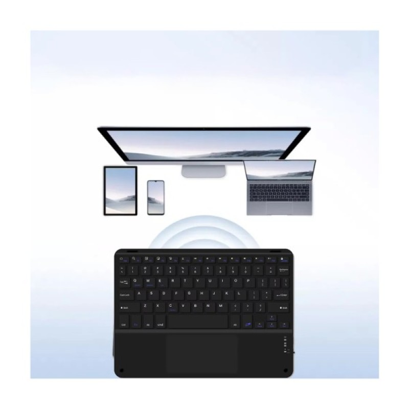 Клавіатура BeCover with TouchPad Bluetooth UA Black (713403)
