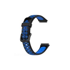 Ремінець до фітнес браслета BeCover Vents Style для Huawei Band 7/Honor Band 7 Black-Blue (709437)